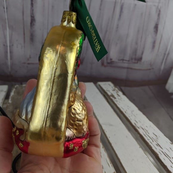 Waterford mouse wreath sleeping xmas ornament not - Picture 6 of 7